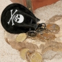 pirate suede coin pouch